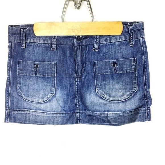 American Eagle Outfitters Dresses & Skirts - (T1-24) American Eagle Sz 6 Blue Jean Skirt Micro